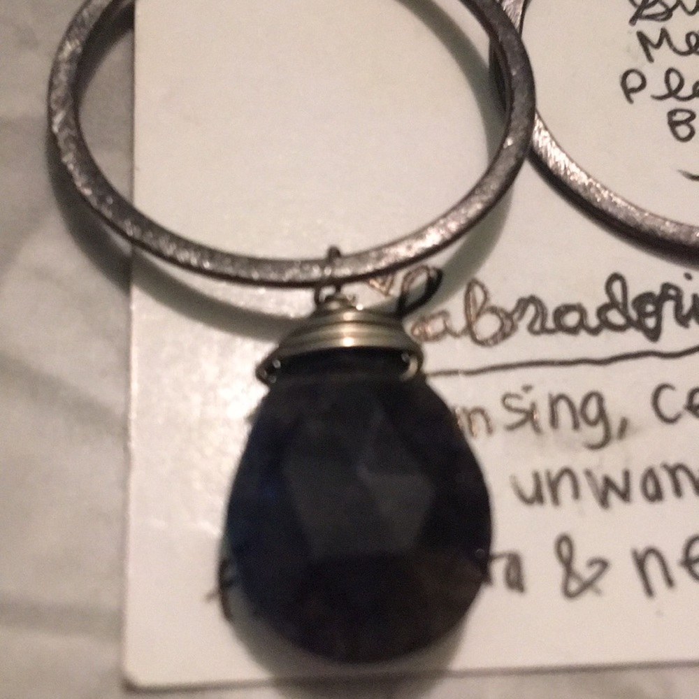 Labradorite earrings - Picture 3 of 3
